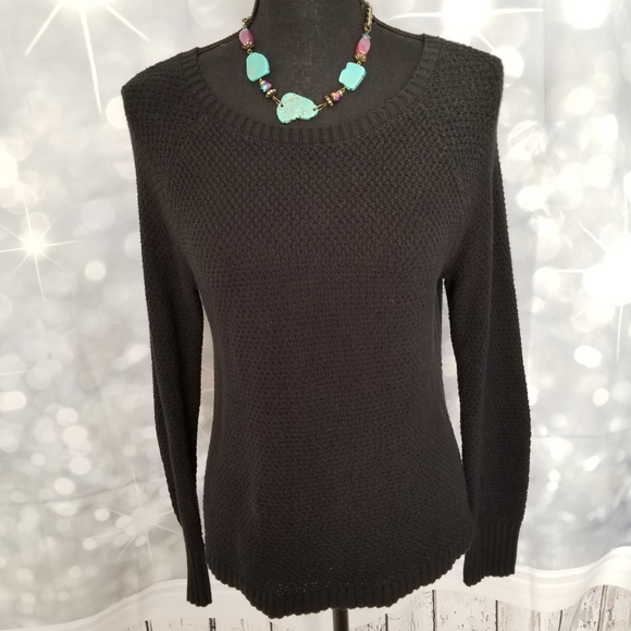 GAP Sweaters - Gap Waffle Knit Scoop Neck, Pleat Back Sweater